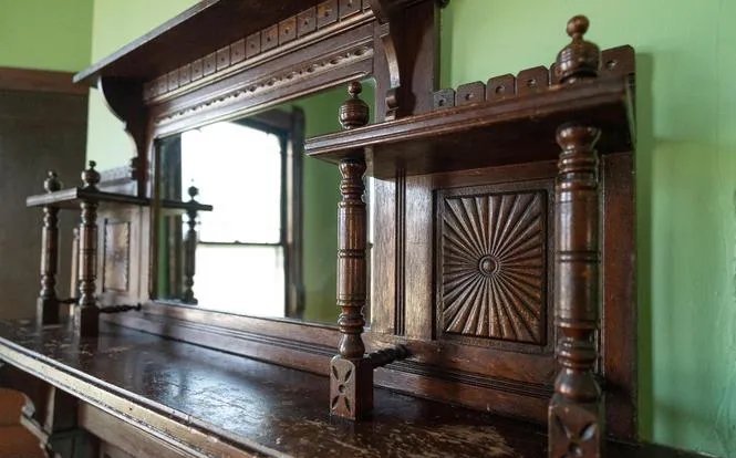 Restored period mantel detail